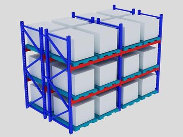 Heavy Duty Selective Pallet Racking System , Warehouse Pallet Storage Rack Shelving