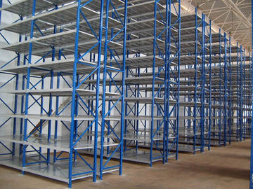 Supermarket / Warehouse Medium Duty Racking , Metal Long Span Shelving 1.5m