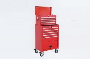 Portable red 6 Drawer top chest & 5 Drawer O.8 - 1.0 steel tool chest roller cabinet