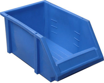 Blue Plastic Turnover Box Warehouse Equipments for  light duty shelf rack
