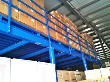 Heavy Duty Powder Coated Industrial Mezzanine Floors Steel Fabrication