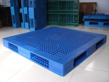 Single Side Export Plastic Pallets With Steel Tubes Inside , 1000×1000×150