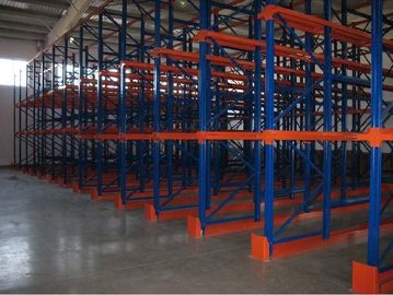Metal double side Drive In Pallet Racking for cold store , pallet Shelving Racks