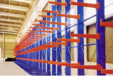Warehouse 12m Modular Cantilever Storage Racks , Customized Long Span Shelving