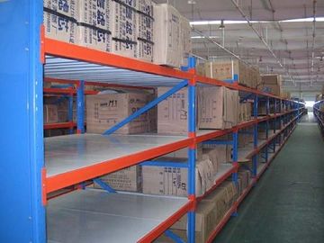 Steel / Plywood Plate Medium Duty Racking for Warehouse / Supermarket Store