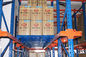 Push Back Drive-in Pallet Racking 3.9m Beam For Logistic , Blue / Orange