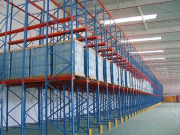 Drive In Warehouse Storage Shelving System , Selective Pallet Racking 6m - 12m