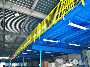 Heavy Duty Powder Coated Industrial Mezzanine Floors Steel Fabrication