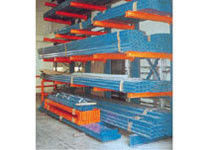 Heavy Duty Steel Pipe Storage Racks , Cantilever Racking System With Double Arms