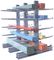 Warehouse Industrial Metal Cantilever Lumber Storage Racks With Multi-level