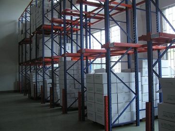 Dairy industry metal Drive in racking 1500KG per pallet long span with multi tier
