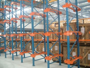 Spray Powder Coating Drive in racking 1500KG Customized 10M with bracket Beam