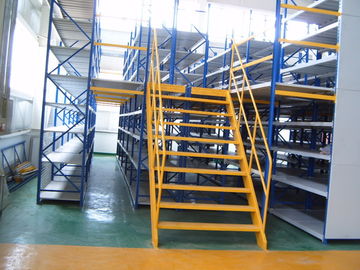 150KG - 600KG Manual operation industrial mezzanine floors with shelves racks